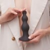Kulkowe dildo analne na przyssawce korek czarny 12,8 cm
