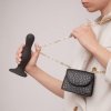 Dildo korek analny na przyssawce czarny 16,5 cm