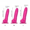 Różowe realistyczne dildo z przyssawką ruchoma skóra 13,5 cm