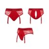 Strapon Harness Lingerie Diva - XXL - red