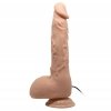 Wibrujące żylaste dildo na przyssawce z pilotem Baile 25 cm