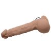 Wibrujące żylaste dildo na przyssawce z pilotem Baile 25 cm