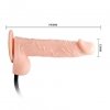 Pompowane wibrujące dildo na przyssawce baile 19 cm