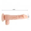 Realny penis dildo na przyssawce naturalny 21,5 cm