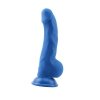 Dildo do pochwy i anala Carl.L niebieski 22cm