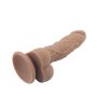 Naturalny penis dildo z przyssawką z żyłami 20 cm
