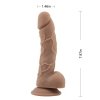 Naturalny penis dildo z przyssawką z żyłami 20 cm