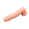 Realistyczne dildo cyber skóra żylaste z jądrami 18 cm
