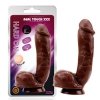 Murzyńskie dildo na przyssawce Hard On Brown-Brown