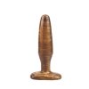 Dildo korek analny zatyczka plug na przyssawce złoty
