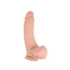 Duży penis dildo na przyssawce z jądrami Phallic Rider
