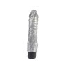 Srebrny wibrator jak penis Chubby Beau Silver