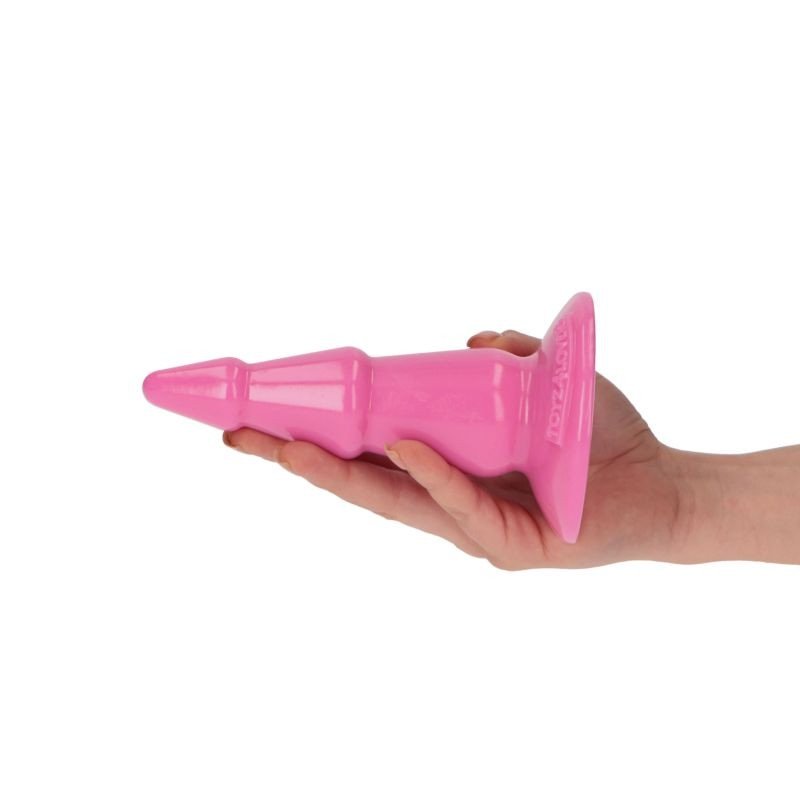 Dildo korek analny choinka na przyssawce różowy 12,7 cm