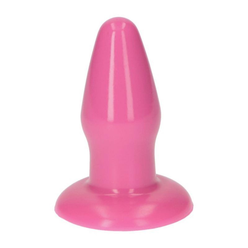 Różowy korek analny na przyssawce penetrator anusa