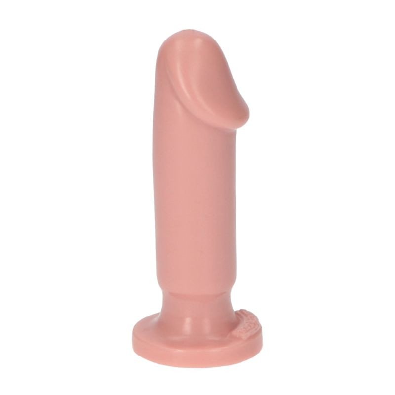 Korek analny dildo na przyssawce cielisty 10 cm