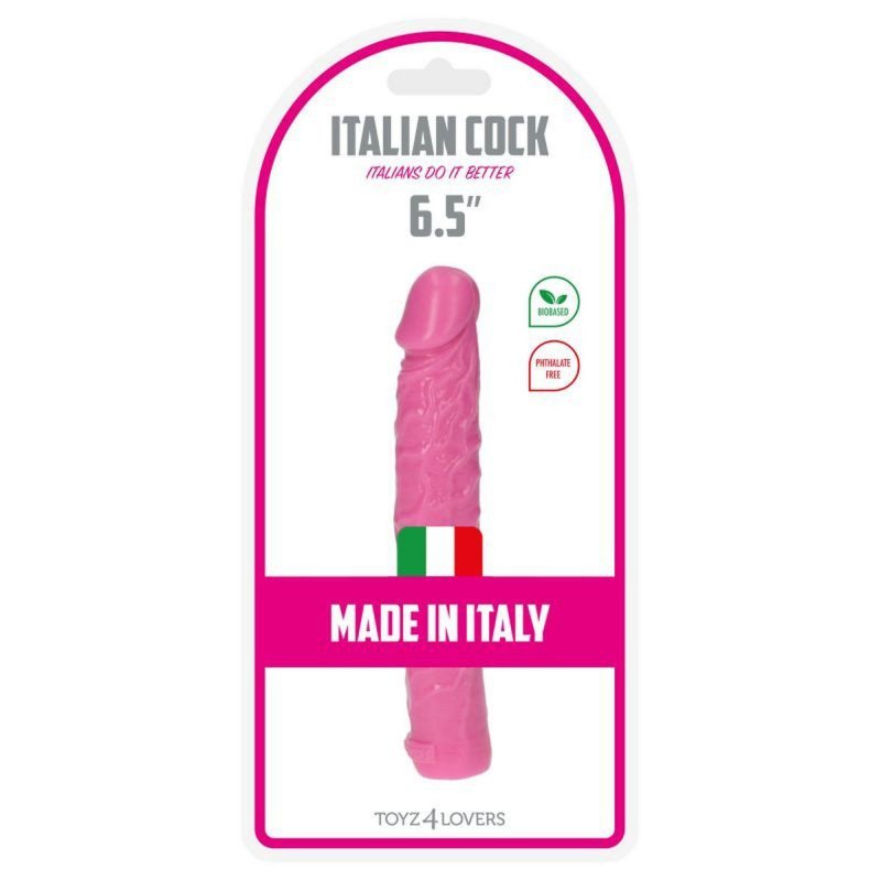 Realistyczne żylaste dildo analne różowe 16,5 cm