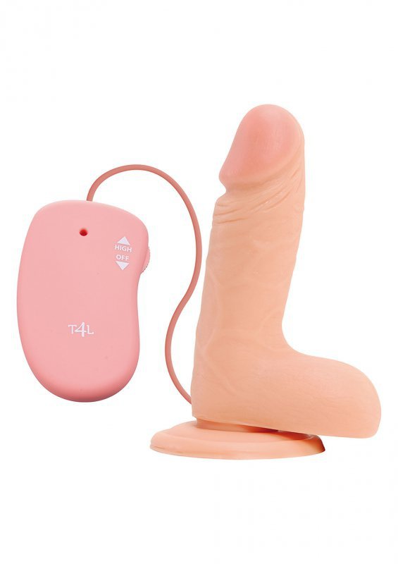 Realistyczne wibrujące dildo na przyssawce 17 cm