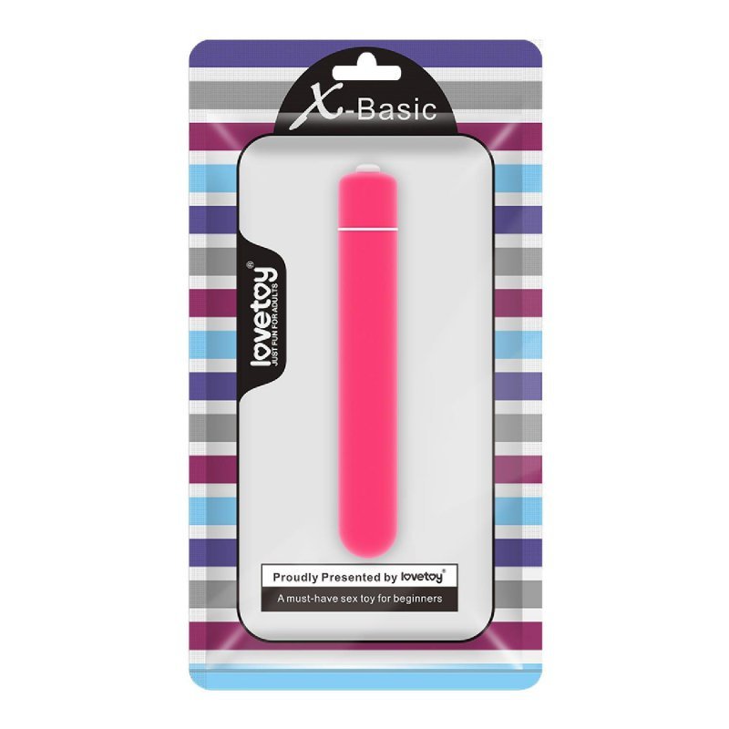 Mały mini wibrator kieszonkowy X-Basic Bullet 10 wibracji
