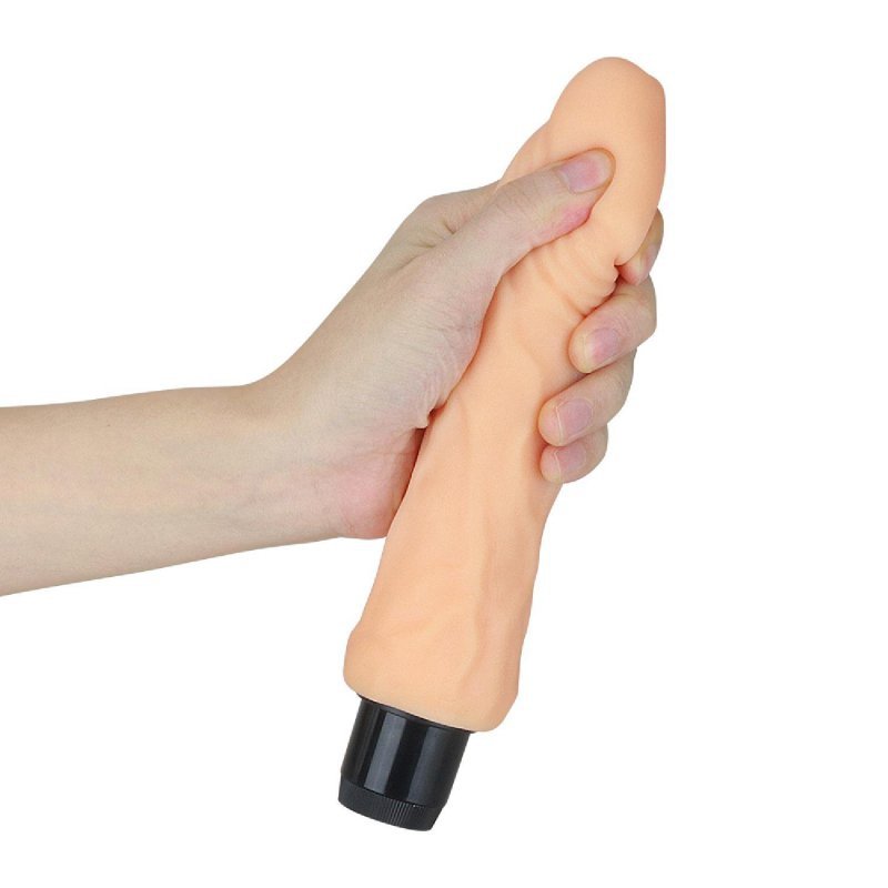 Wibrator dildo cyberskóra Xtreme Feel Cyberskin Vibrator 20cm