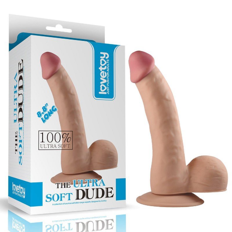 Ultra miękkie dildo The Ultra Soft Dude 22cm