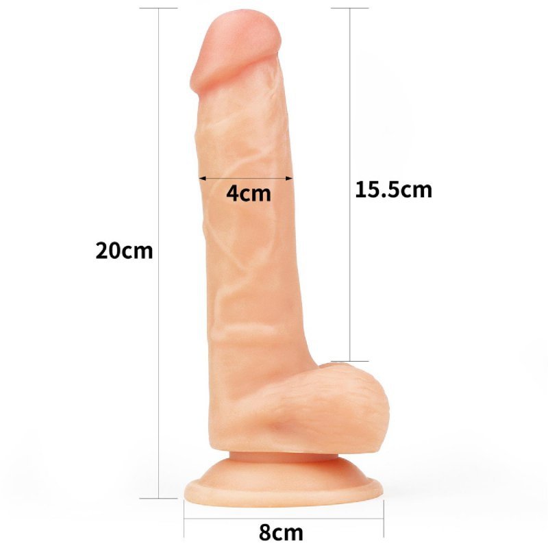 Ultra miękkie dildo The Ultra Soft Dude 20cm
