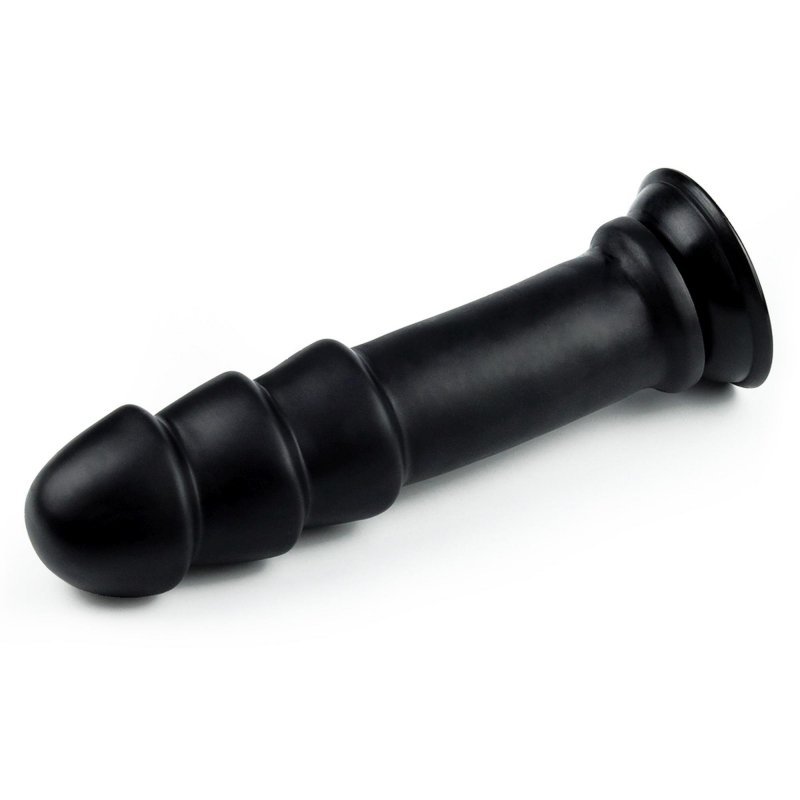 Duże grube dildo analne z wypustkami na przyssawce 31 cm