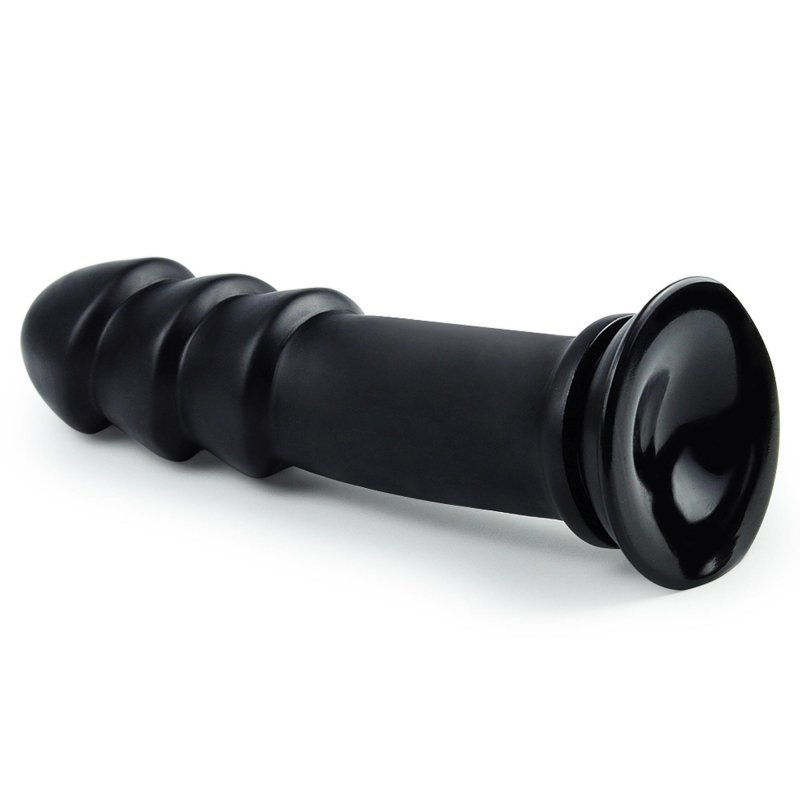 Duże grube dildo analne z wypustkami na przyssawce 31 cm