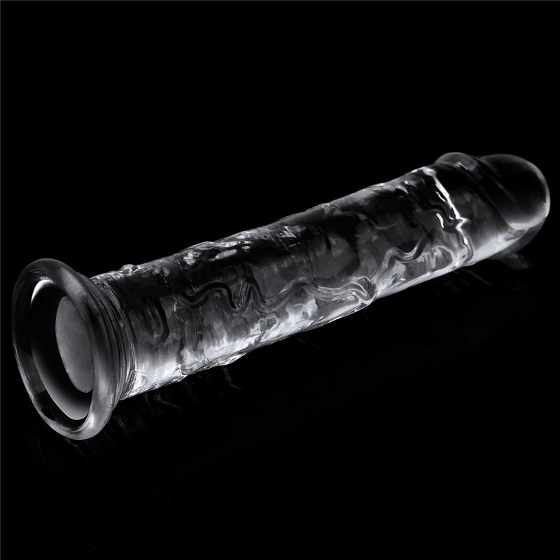 Naturalny penis dildo na przyssawce clear Lovetoy 17,8 cm