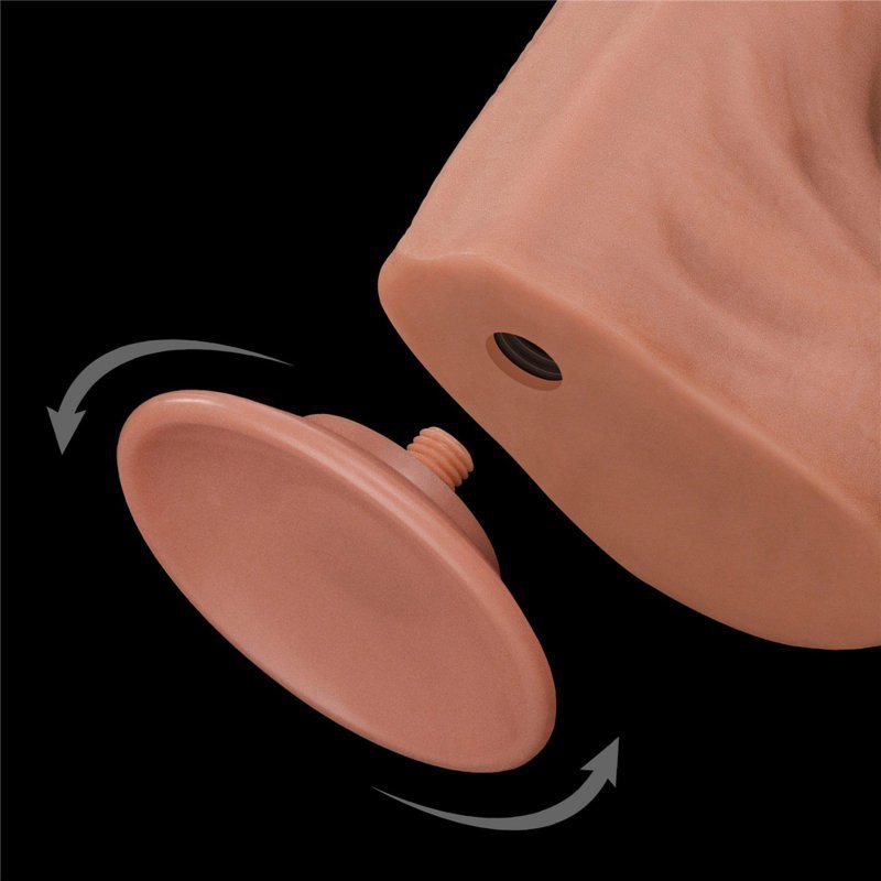 Dildo King size z ruchomą skórą Dual Layer Dong 35cm