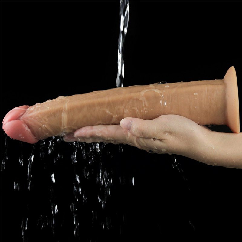 Wibrator rotacyjny dildo na przyssawce 25,5 cm