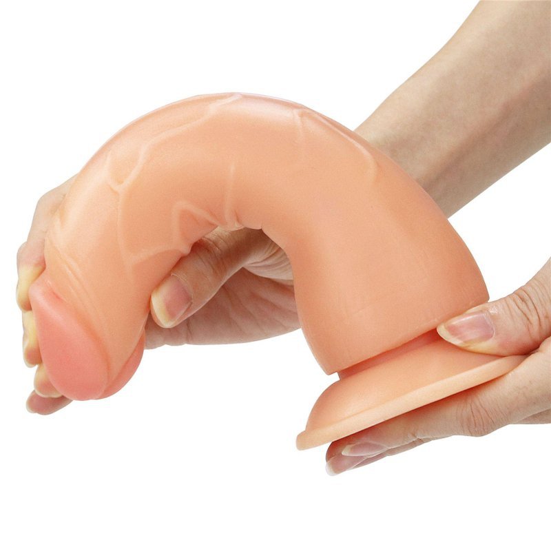 Realistyczne dildo z uprzężą strap-on 19 cm