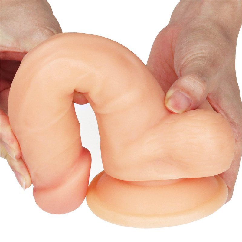 Realistyczne dildo z uprzężą strap-on 19 cm