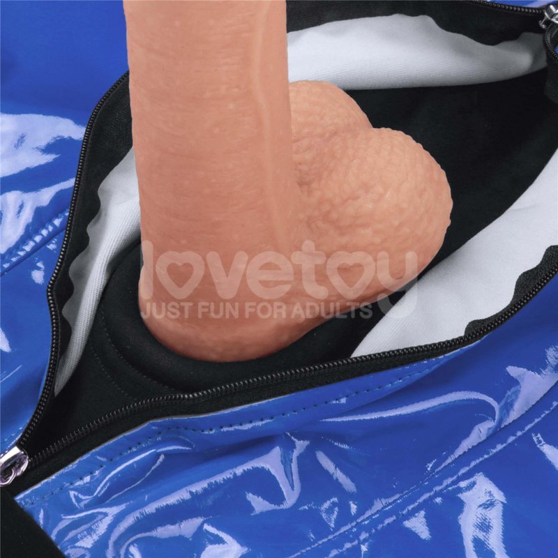 Bokserki strapon weetlook Chic Strap-On (40 - 43 inch waist) niebieskie