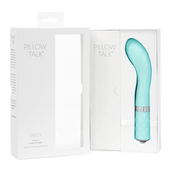 Zakrzywiony wibrator do punktu g Pillow Talk Sassy G-Spot miętowy