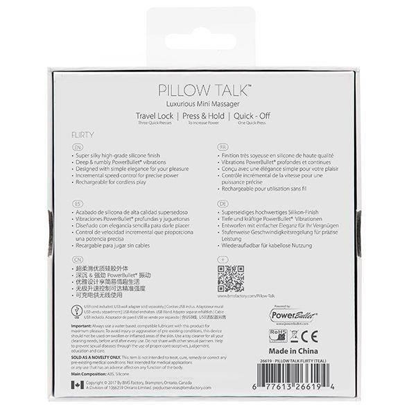 Pillow Talk gustowny mini wibrator dyskretny miętowy