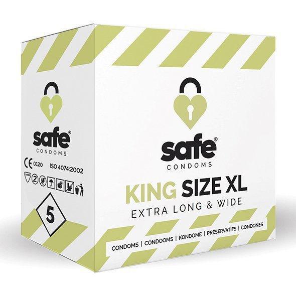 Prezerwatywy Safe Condoms King Size XL 5 sztuk