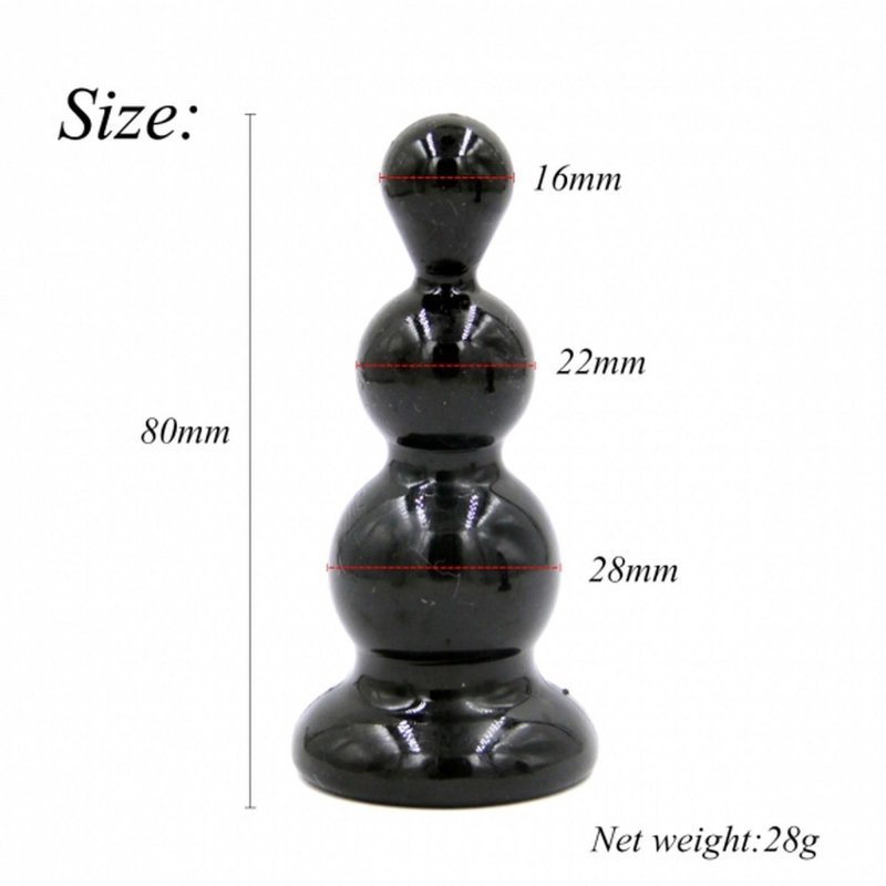Rocket drill 3,2 inch black  anal plug 3,2 inch / 8 cm