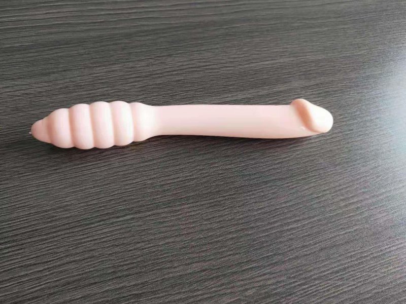 Dwustronne dildo analne prążkowane dawca orgazmów 20 cm