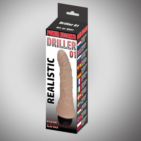  Realistyczne dildo żylasty wibrator 21,5 cm 