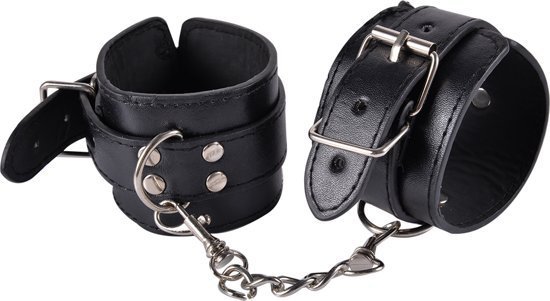 Kajdanki Kinky cuffs black adjustable cuffs