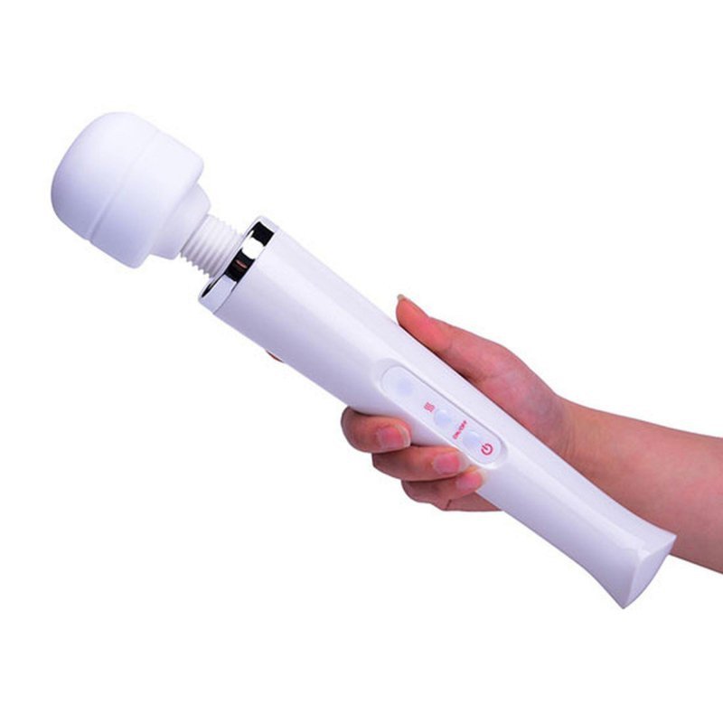 Stymulator sex masażer wand z ruchomą główką fiolet