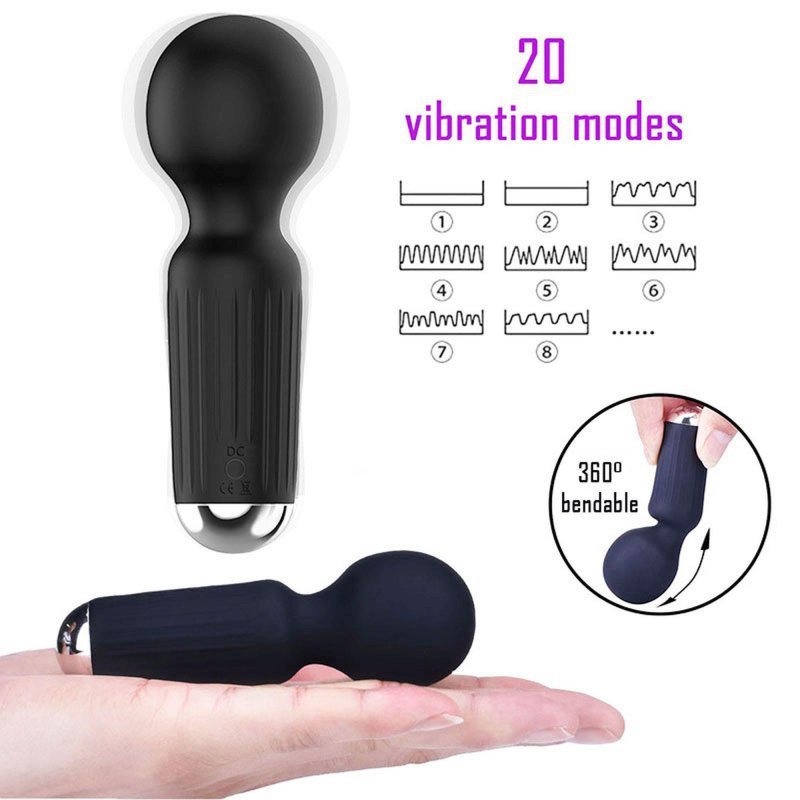 Mini masażer erotyczny różdżka wand stymulator łechtaczki róż