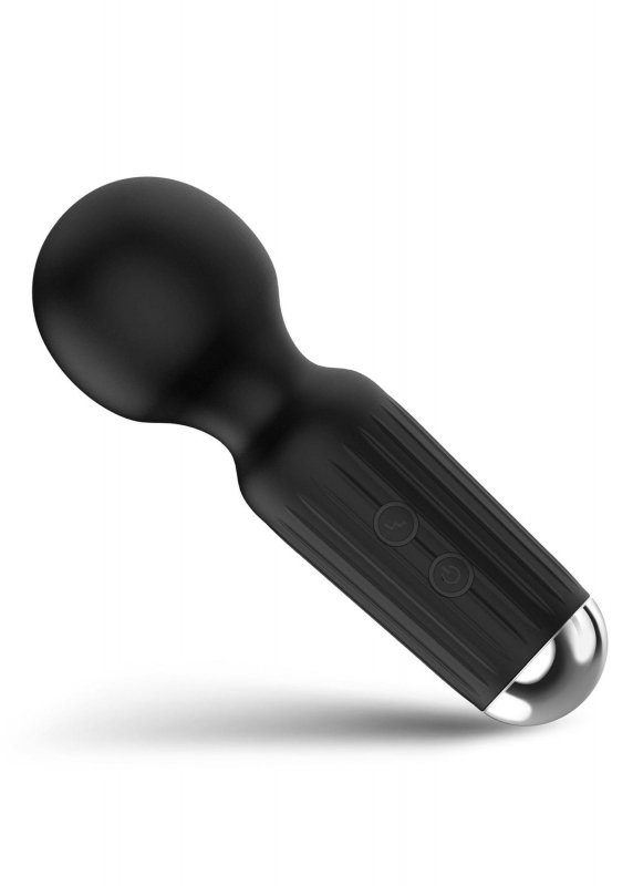 Mini masażer erotyczny różdżka wand stymulator łechtaczki czarny