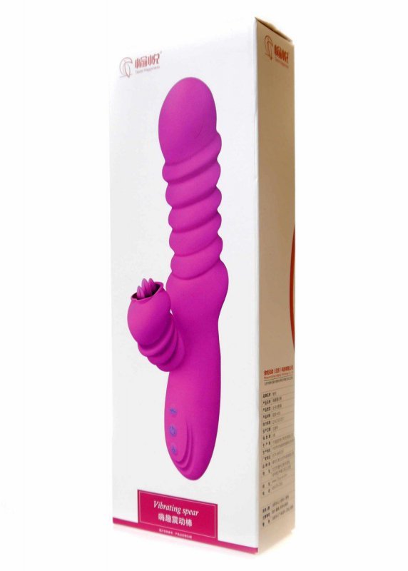 Wibrator króliczek Vibrating Spear USB 3 funkcje posuwu i 20 wibracji