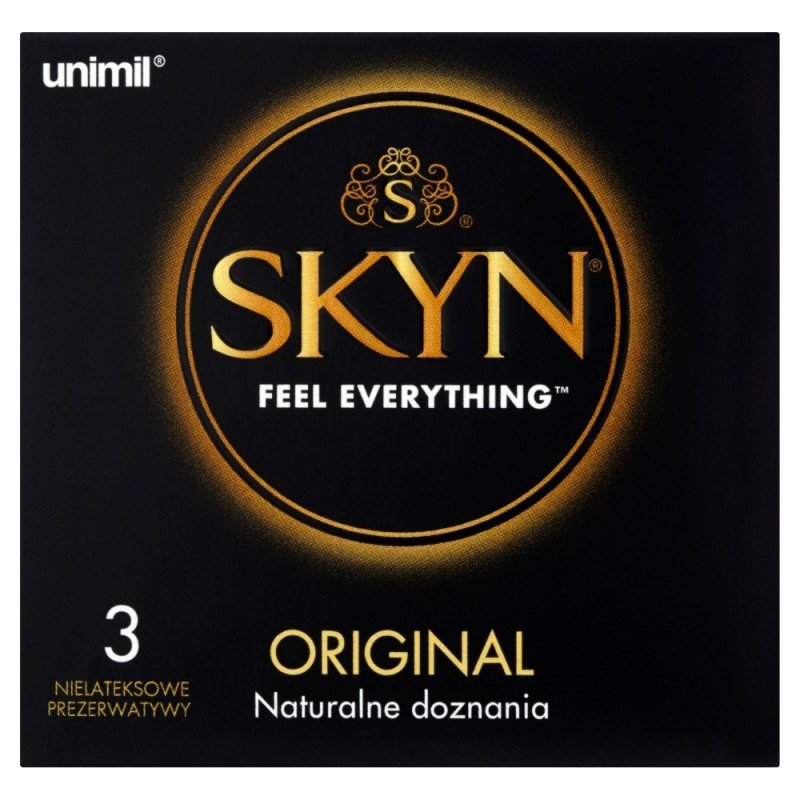 Prezerwatywy klasyczne Unimil Skyn oryginal 3 sztuki