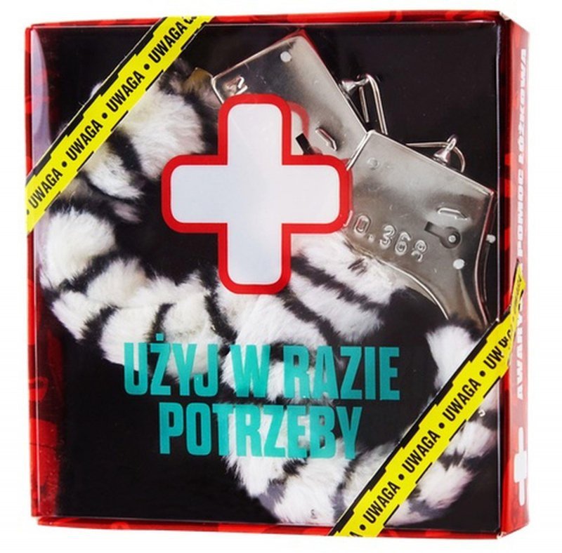 Kajdanki - awaryjne kajdanki zebra
