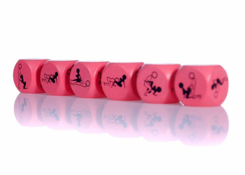 Zabawka Kostka Miłości 25mm fioletowa  1 sztuka