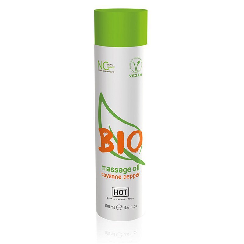 Hot Bio ekologiczny olejek do masażu pieprz cayenne 100 ml