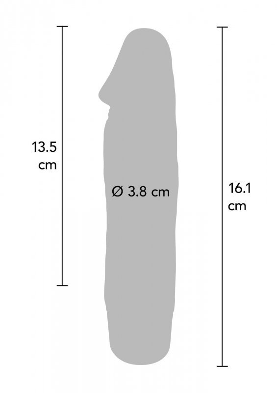 Naturalne dildo wibrujące sztuczny penis 15,5 cm