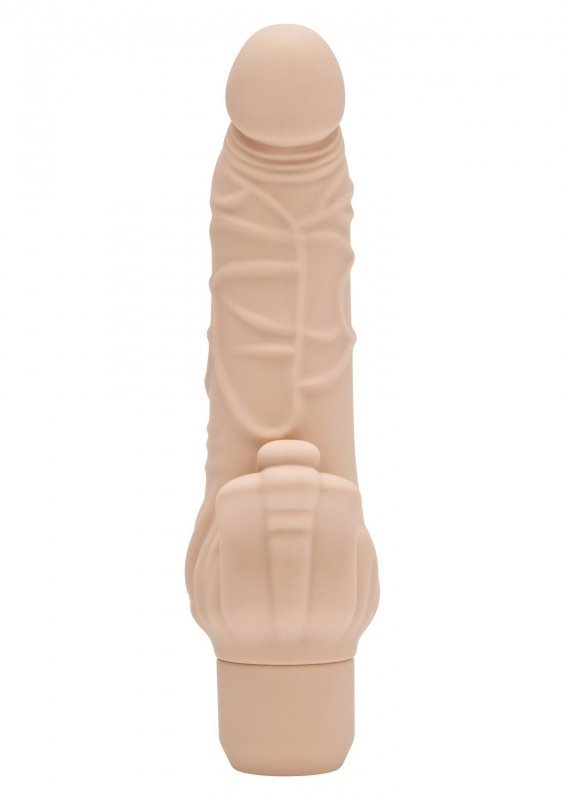 Realistyczny zakrzywiony wibrator stumulujący 22 cm